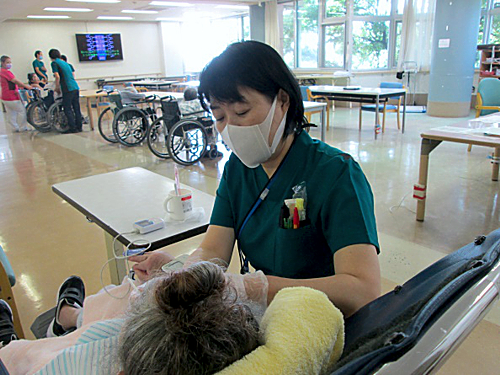 言語聴覚療法の様子